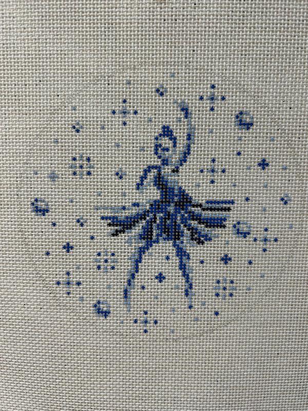 Blue Toile Ballerina