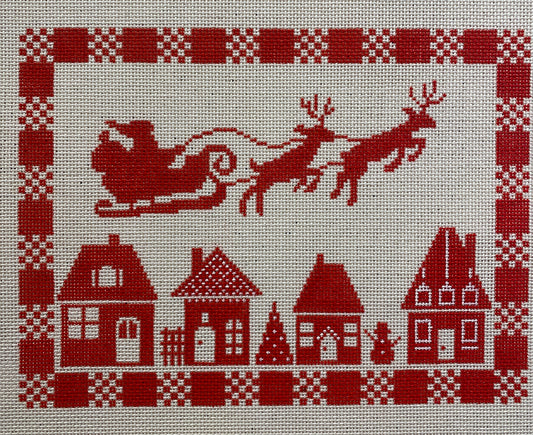 Red and White Santa Ride