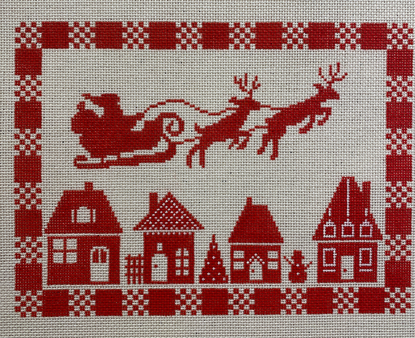 Red and White Santa Ride