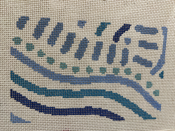 Abstract Waves Acrylic Purse Insert