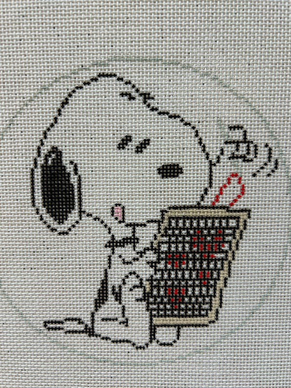 Snoopy Loves Needlepoint Canvas