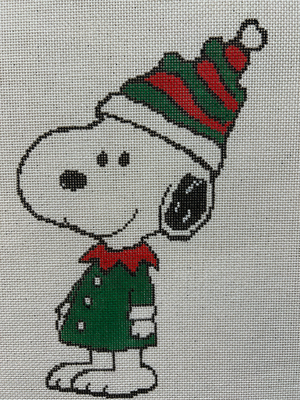 Snoopy in Elf Costume