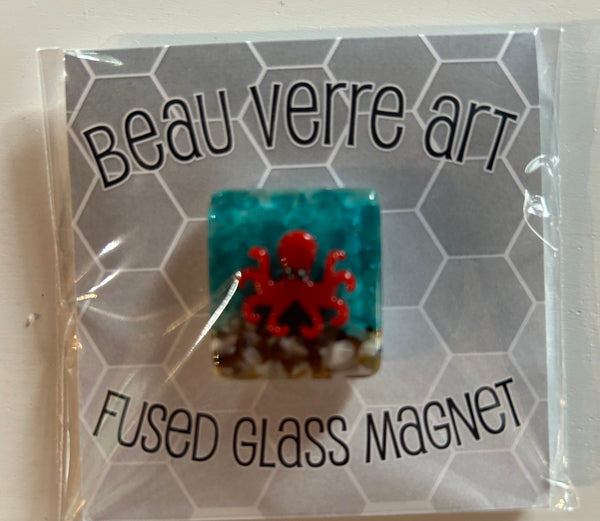 Octopus Fused Glass Needleminder