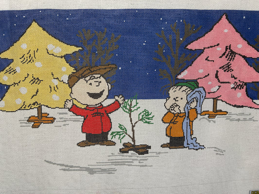 Charlie Brown & LInus w/ Tree