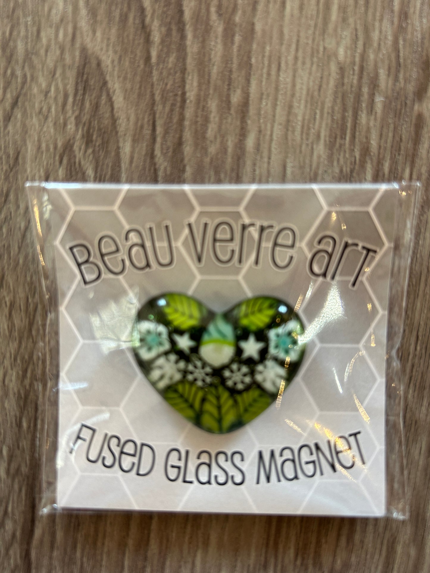 Fused Glass Magnet - Heart