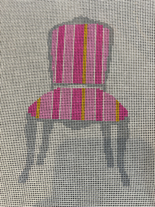 Pink Stripe Chair