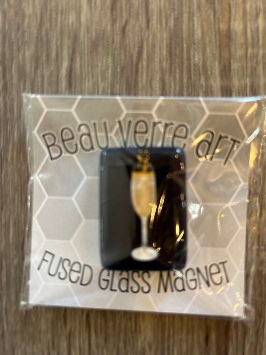 Champagne Fused Glass Needleminder