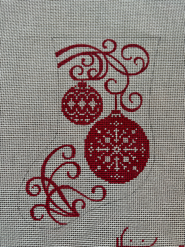 Red ornament stocking