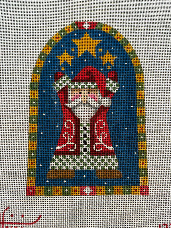 Santa Juggling Stars