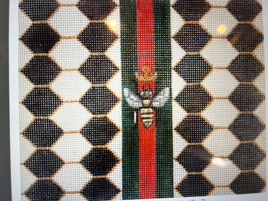 Black and White Hexagon w/ Bee