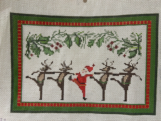 Dancing Reindeer and Santa