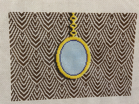 Pendant Clutch Canvas - brown