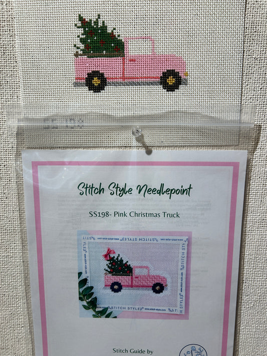 Pink Christmas Truck