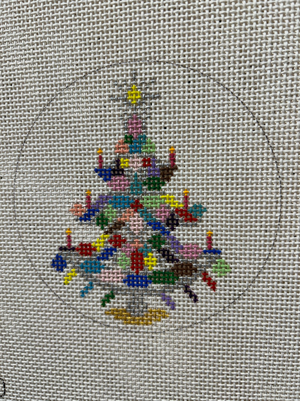 Christmas Tree with Red Candles