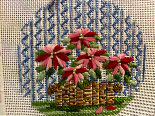 Pointsettias with Stitch Guide