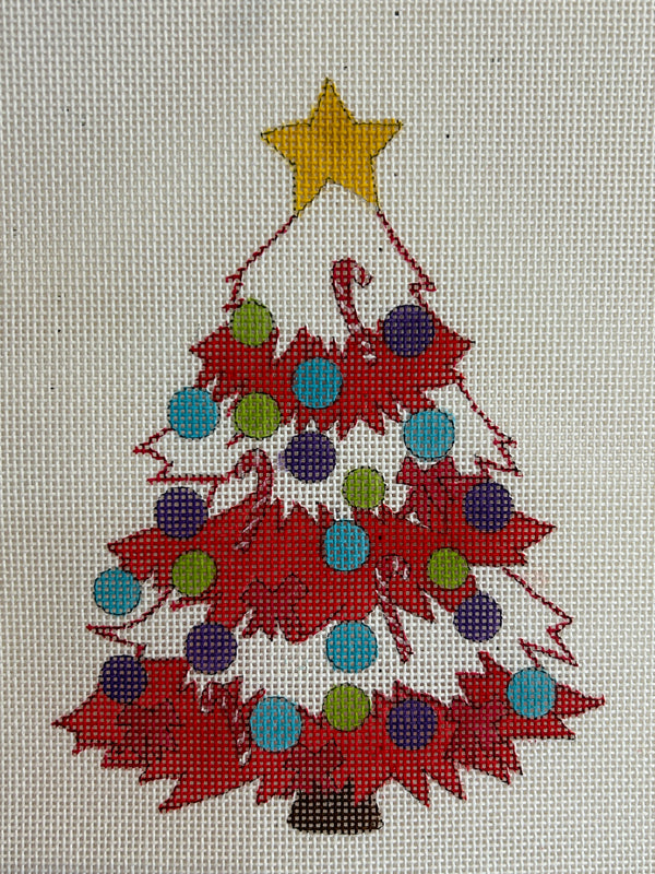 Funky Christmas Tree Red