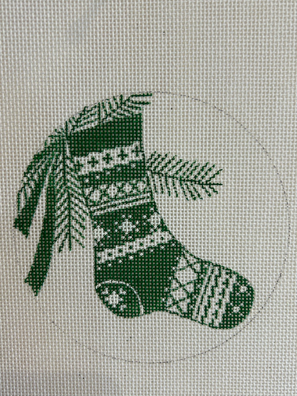 Stocking Ornament Green