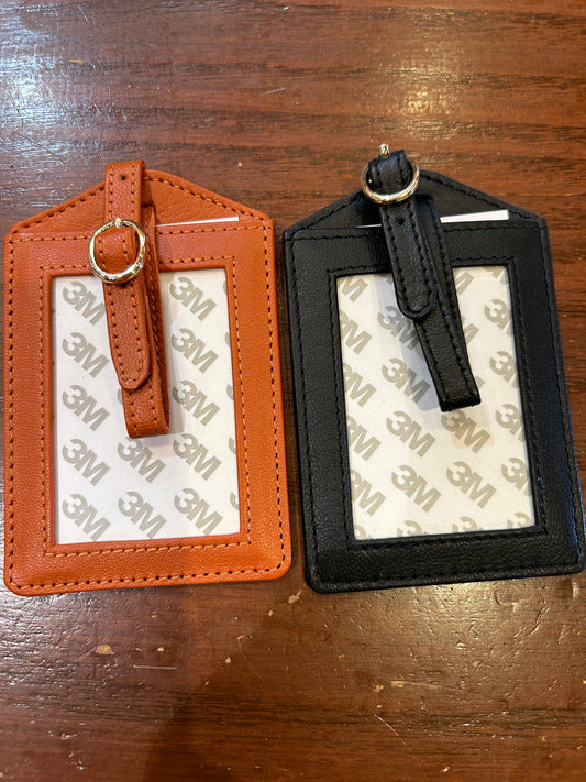 Leather  Luggage Tag - Call for colors!