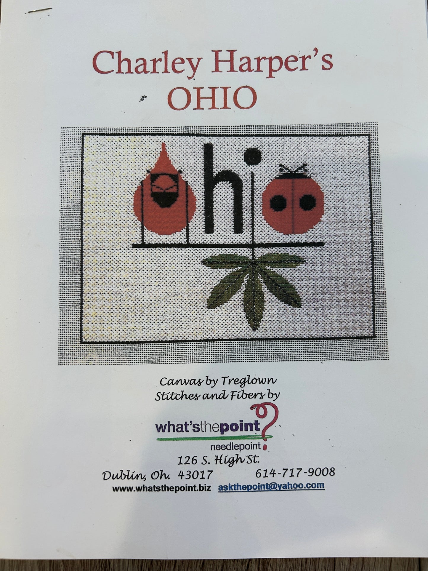 Charley Harper OHIO Stitch Guide