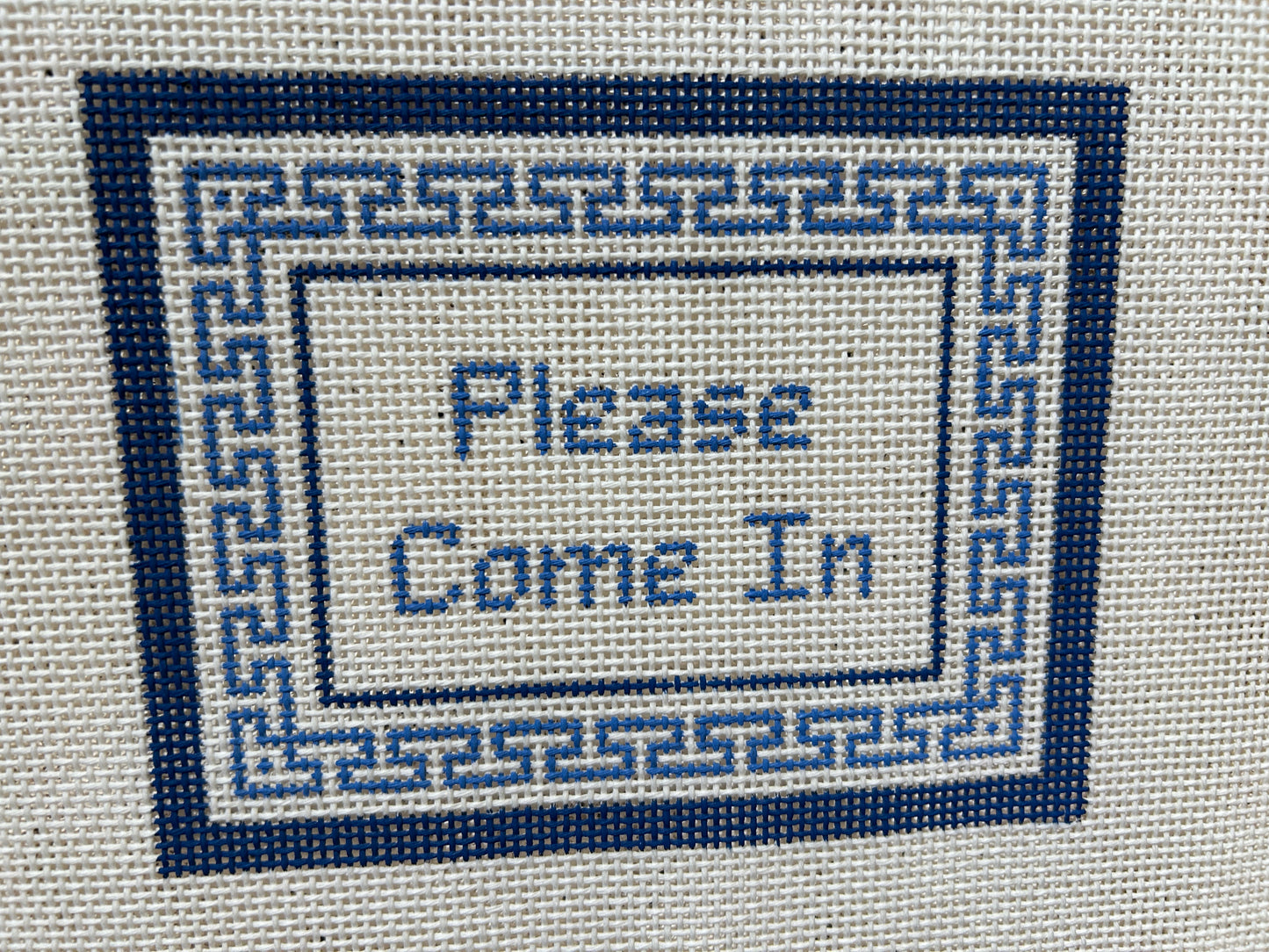 Please Come In - Greek Key SIgn