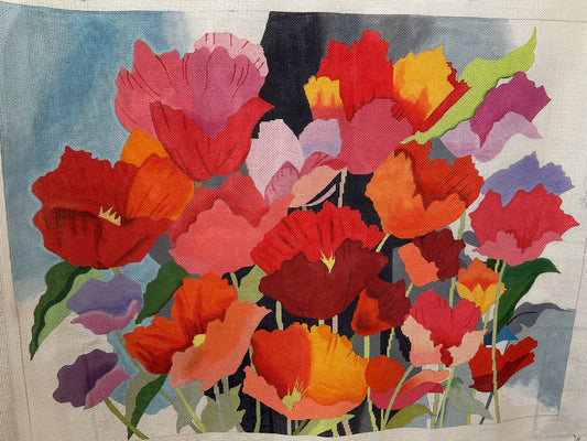 Large Watercolor Poppies