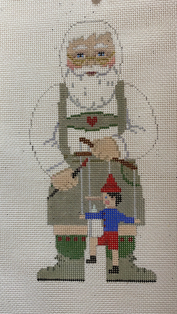 Santa Lederhosen and Puppet