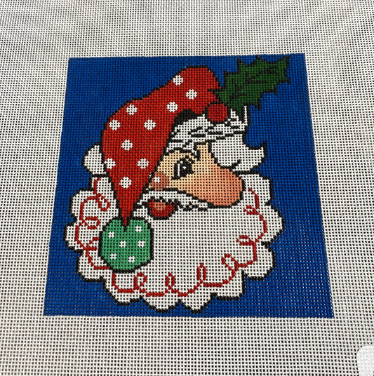 Joyful Polka Dot Santa