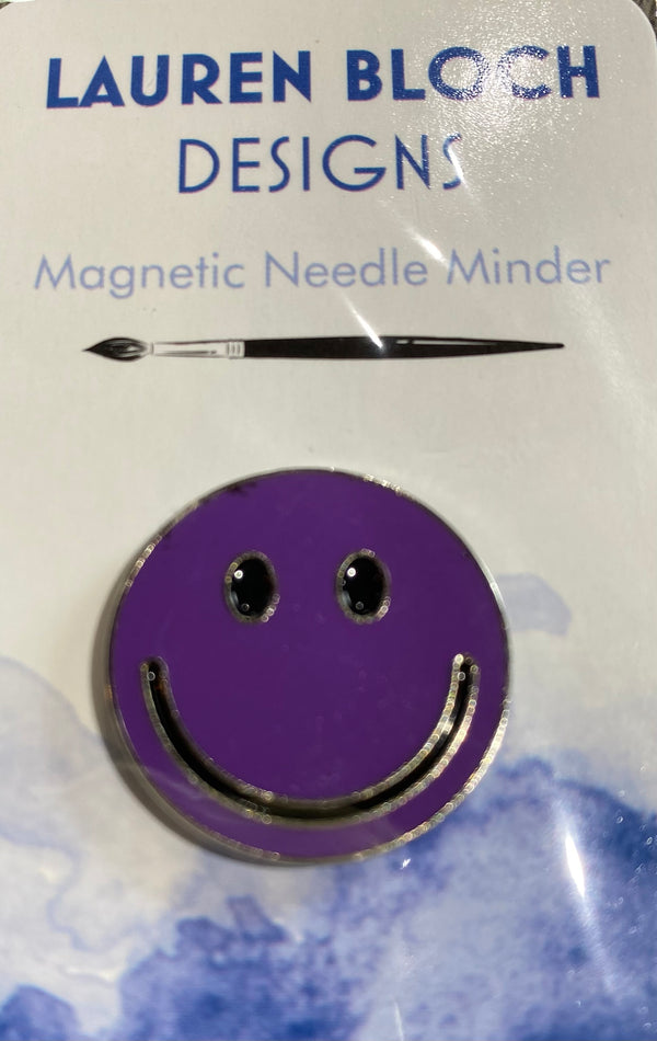 Smiley Face Purple Needleminder