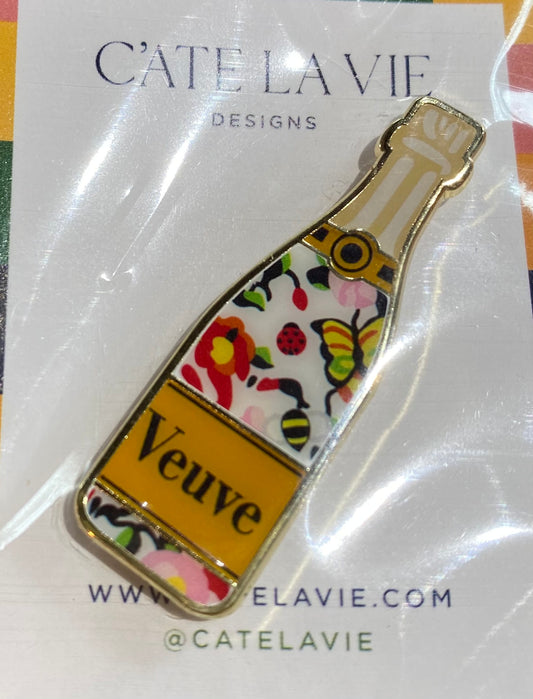 Veuve Floral Bottle Needleminder