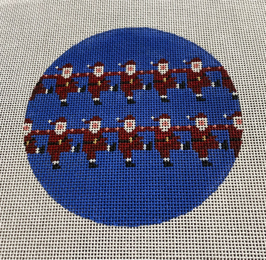 Santa kick line