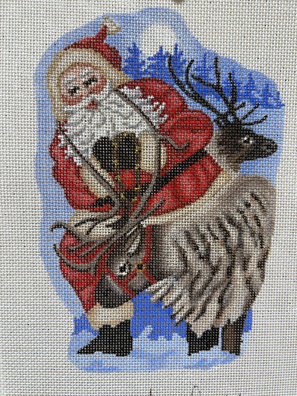Santa with Reindeer