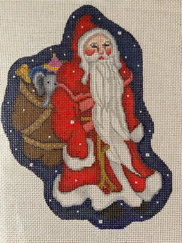 Santa with Toy Elephant in Sack