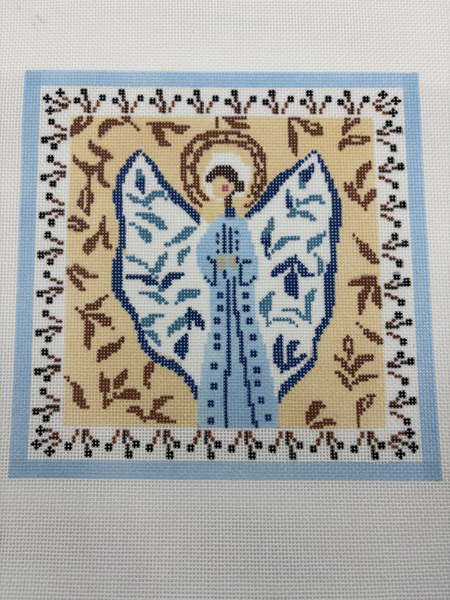 Joyful Angel Blue and Tan