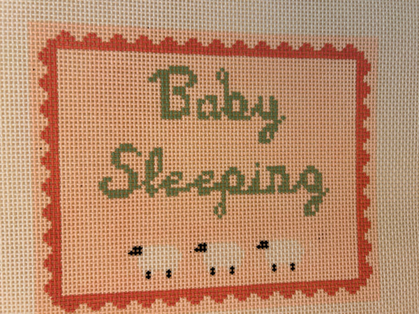 Baby Sleeping w/Sheep - Pink