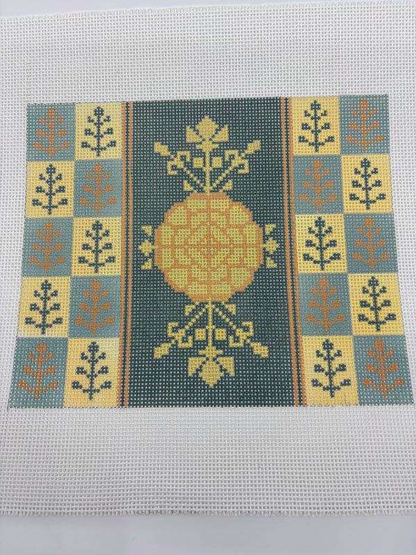 Yellow Floral Clutch