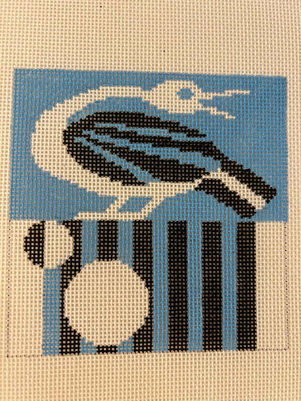 Hemingway Bird 4 inch Square Coaster