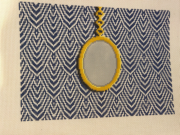Pendant Clutch Canvas - Blue