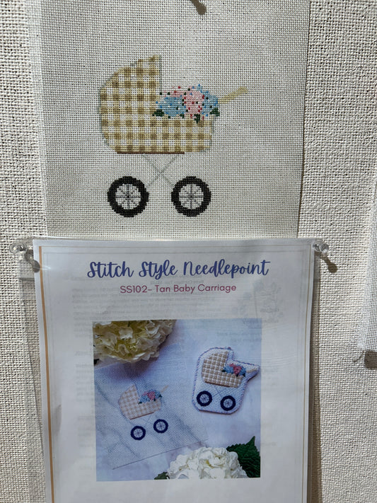 Baby Carriage - Tan w/ Stitch Guide