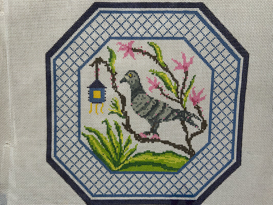 Chinoiserie Pigeon Pillow