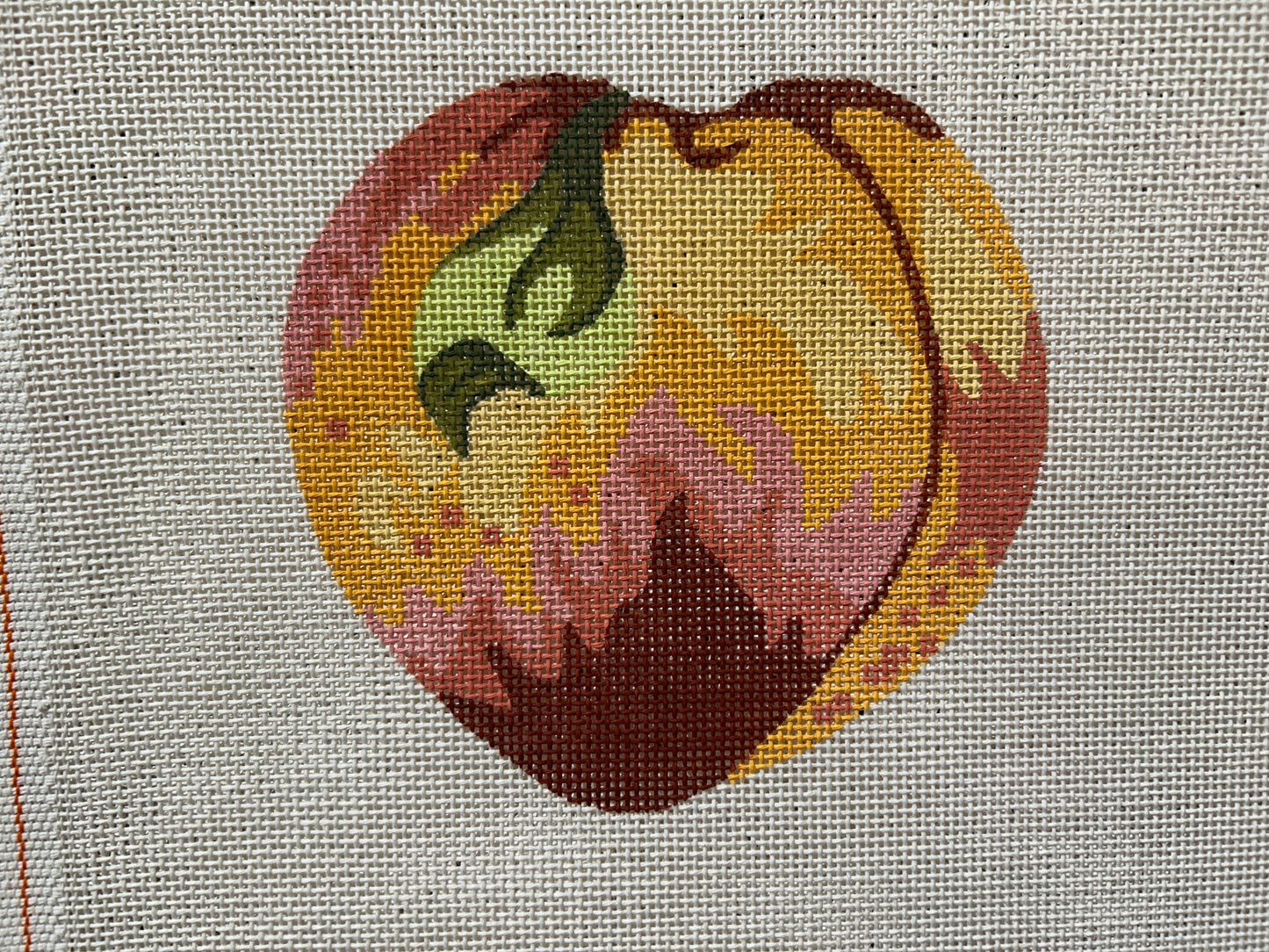 Peach Ornament