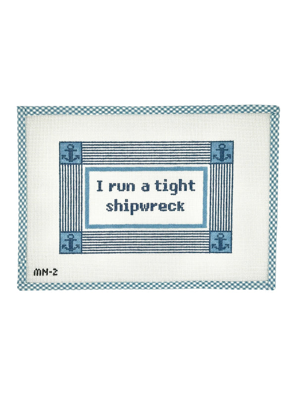 Shipwreck Pillow Blue