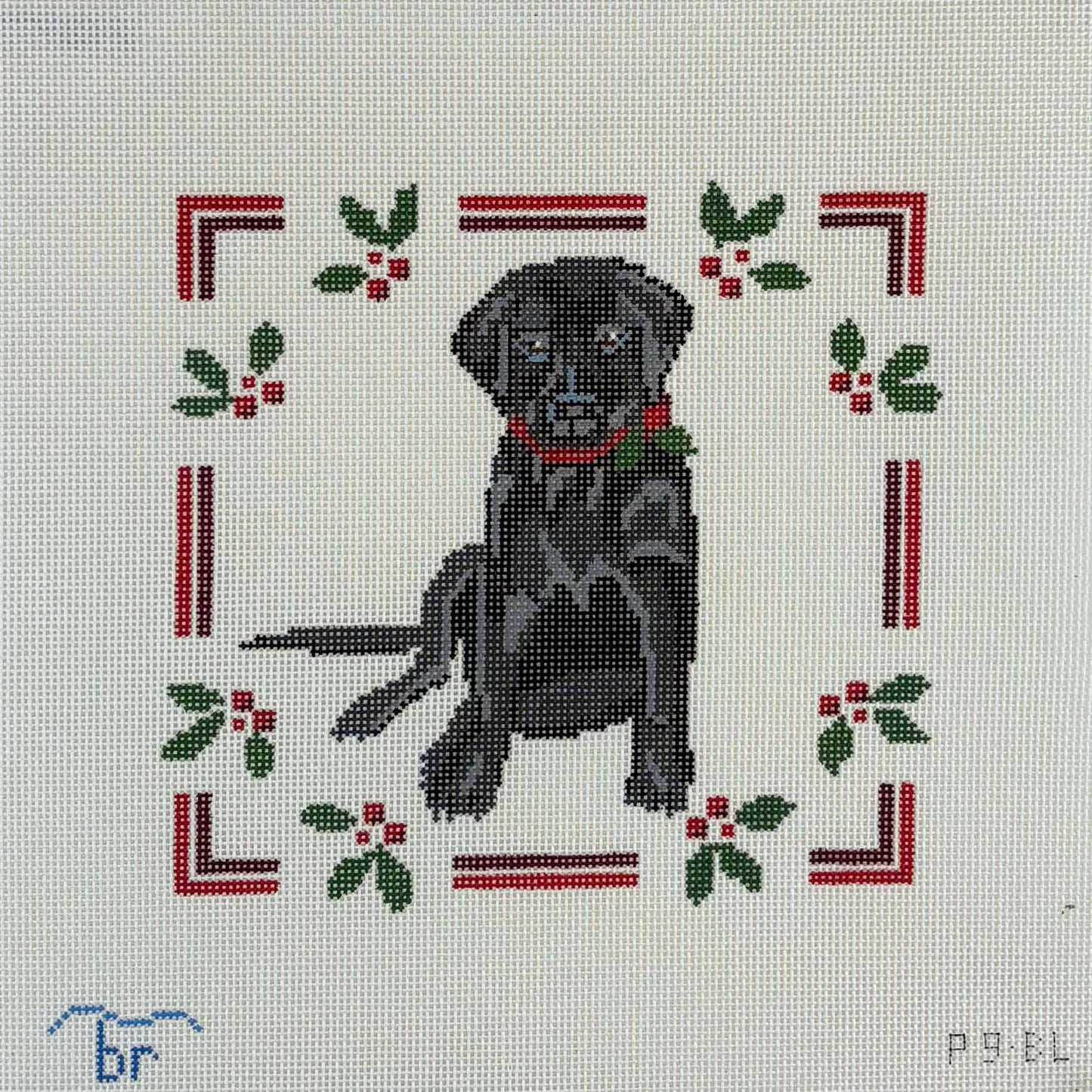 Black Lab Puppy with Holly