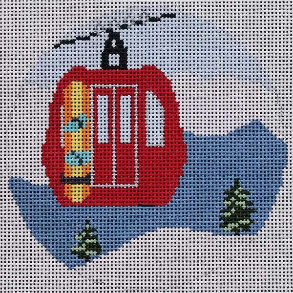 Gondola with Snowboard