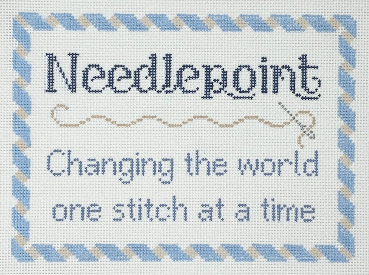 Needlepoint....Changing the World