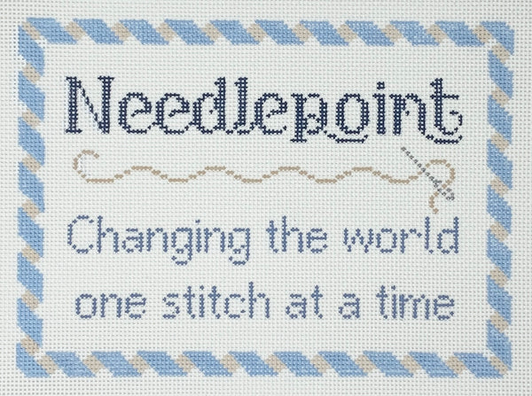 Needlepoint....Changing the World