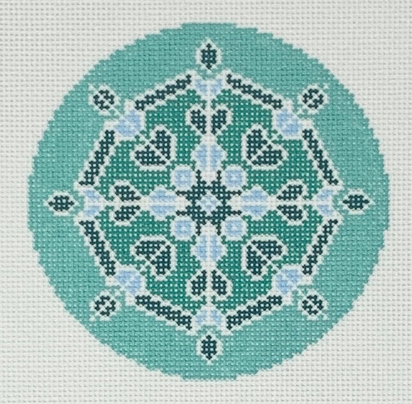 Dark Teal Snowflake