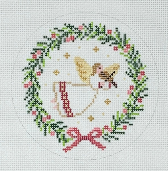 Angel with Violin Wreath
